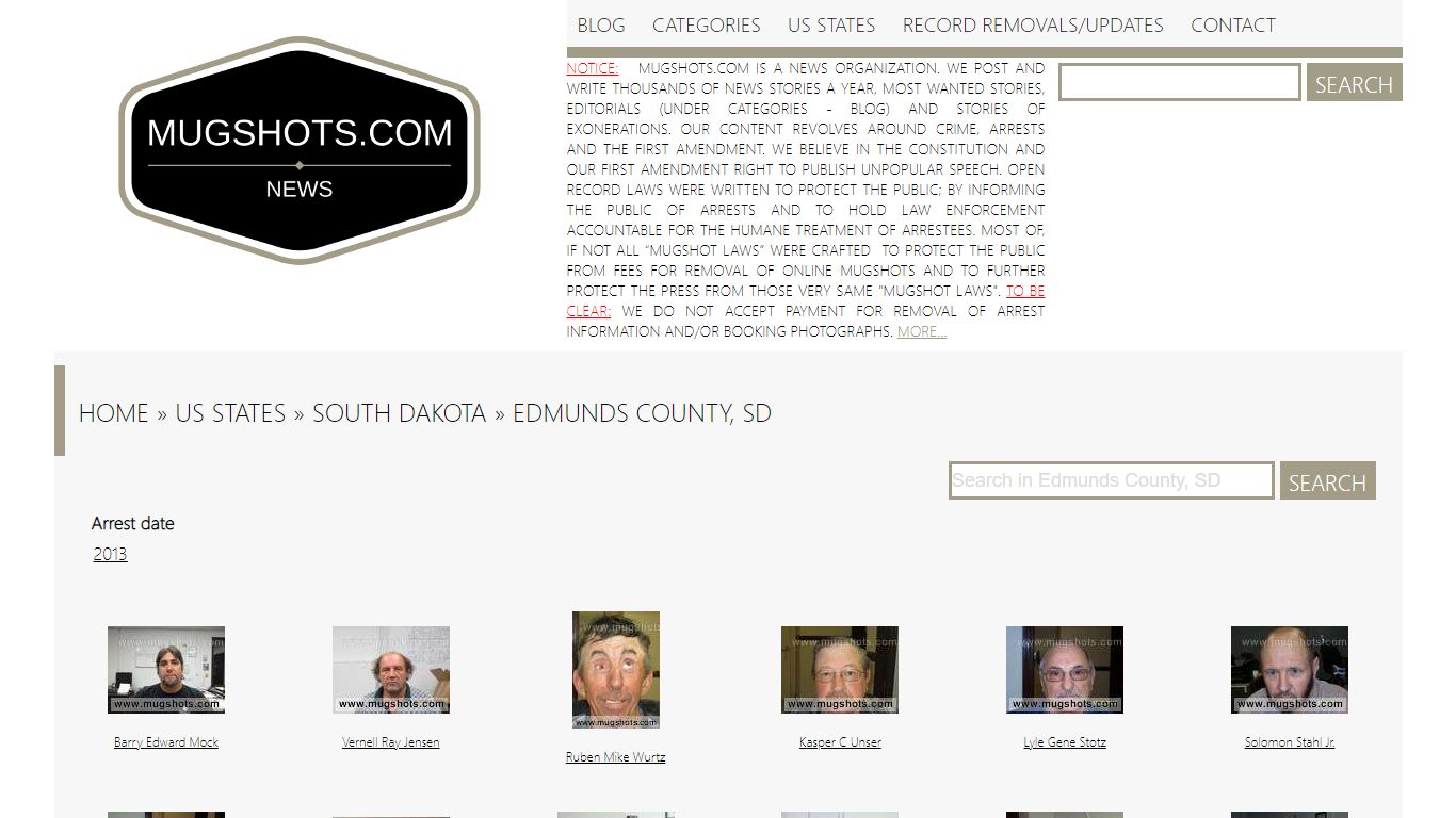 Best search engine for True crime stories | Mugshots.com