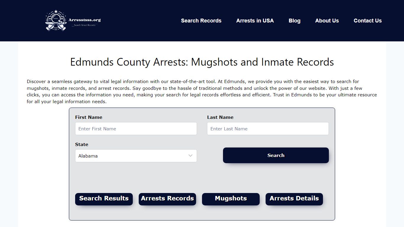 Edmunds County Arrests: Mugshots and Inmate Records